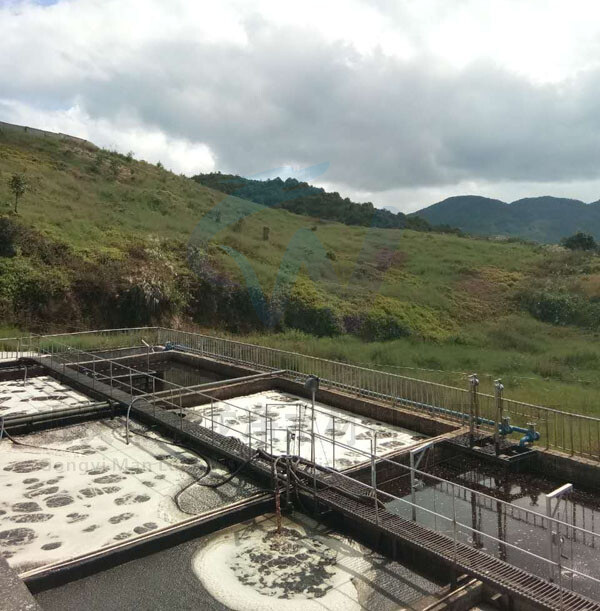 河北印染廠污水處理現(xiàn)場(chǎng)